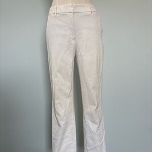 Stylish White Slim Ankle Pants
